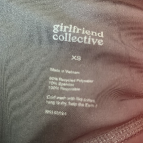 Girlfriend Collective 7/8 Length High Rise Leggings Navy - Picture 8 of 8